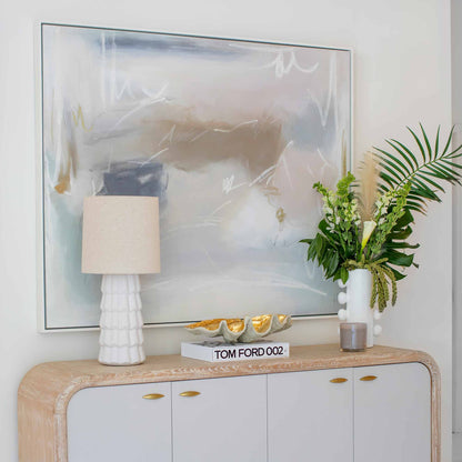 Maisie Ceramic Table Light in living room.