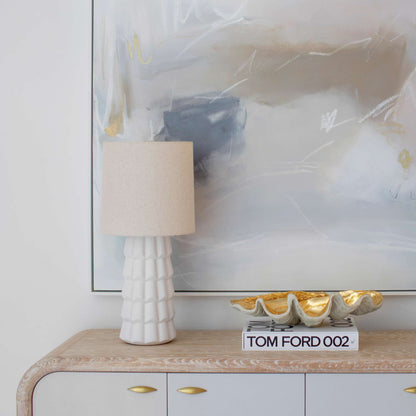 Maisie Ceramic Table Light in living room.