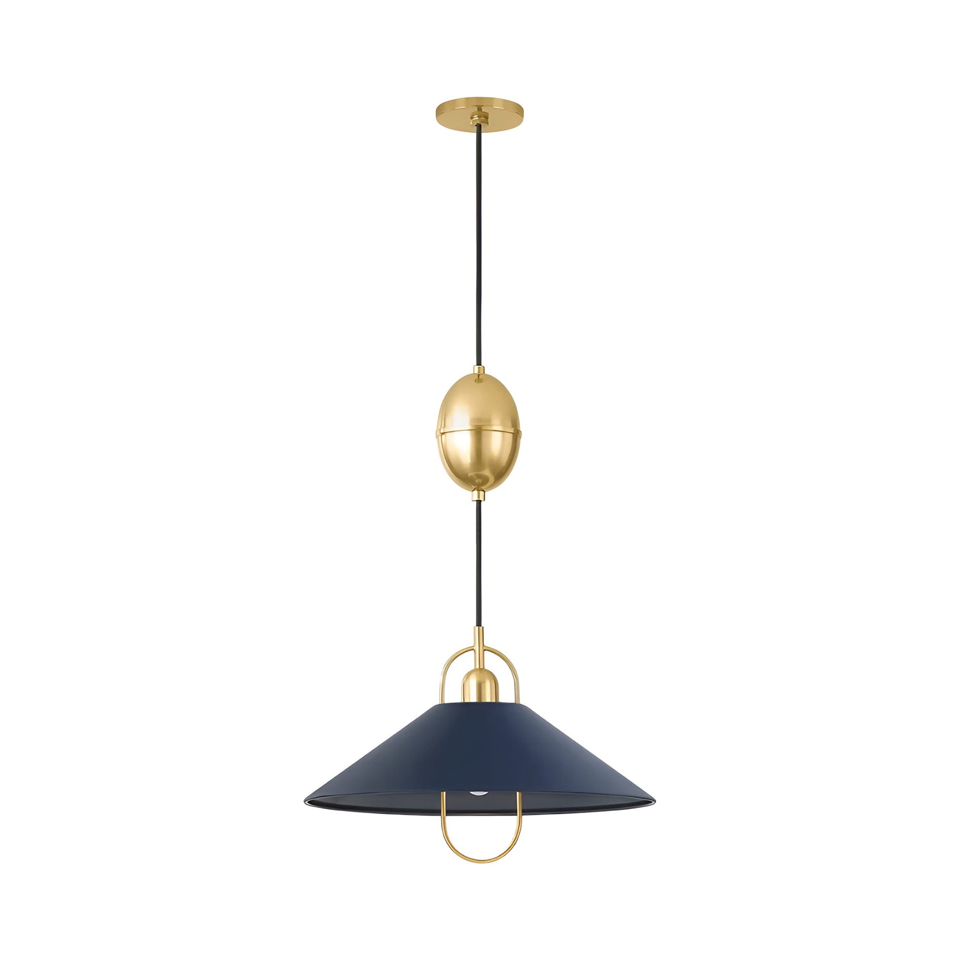 Mariel Pendant Light in Soft Navy.