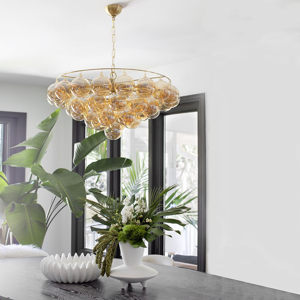 Mimi Chandelier in living room.