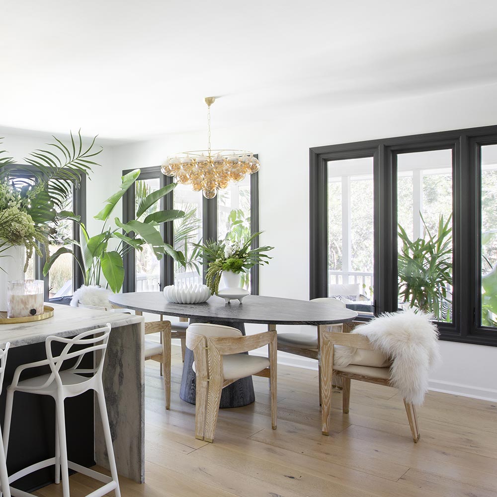 Mimi Chandelier in living room.