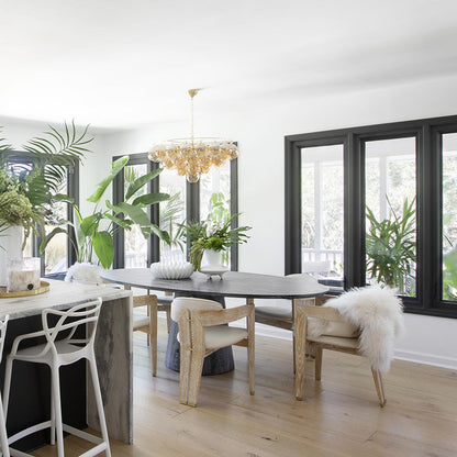 Mimi Chandelier in living room.