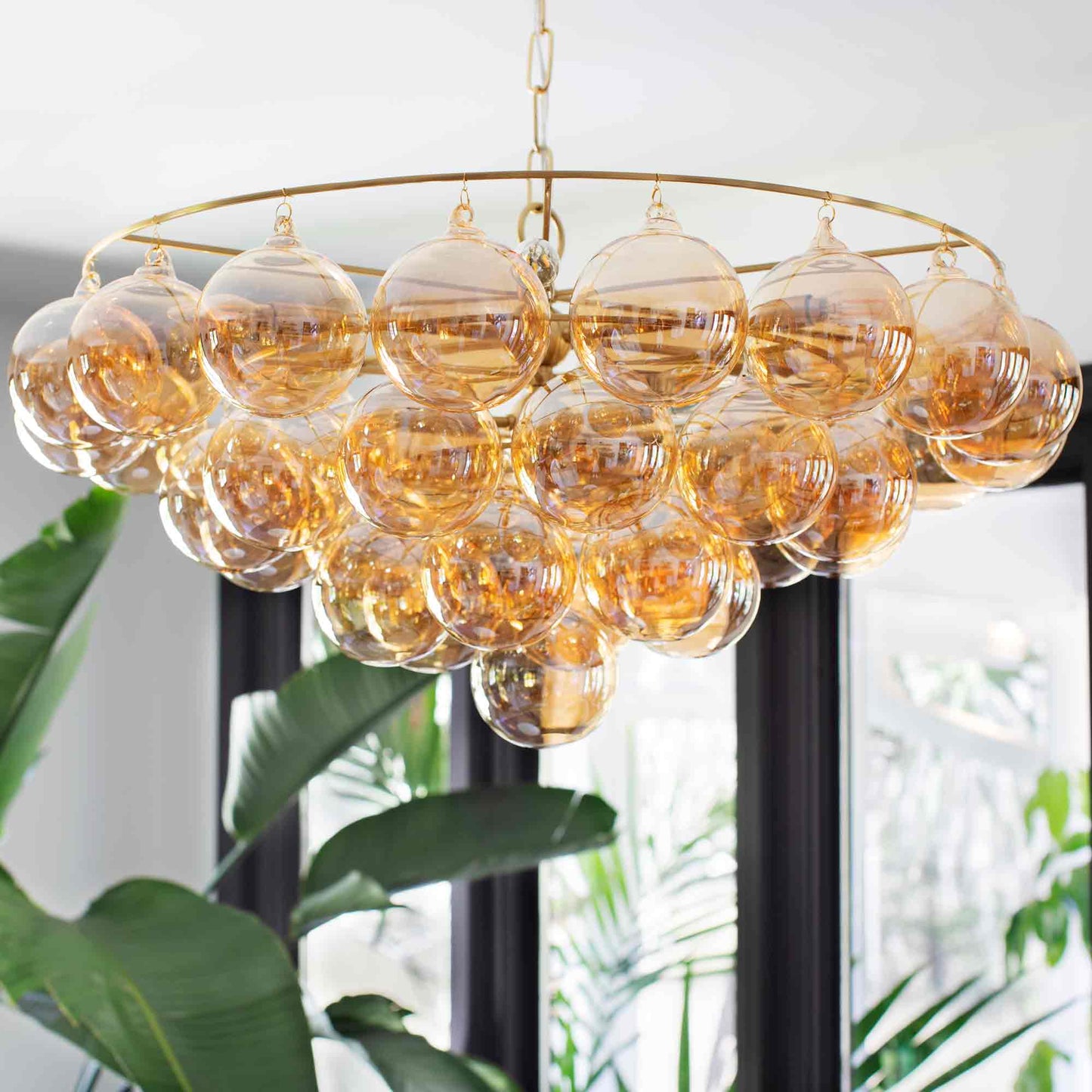 Mimi Chandelier in living room.