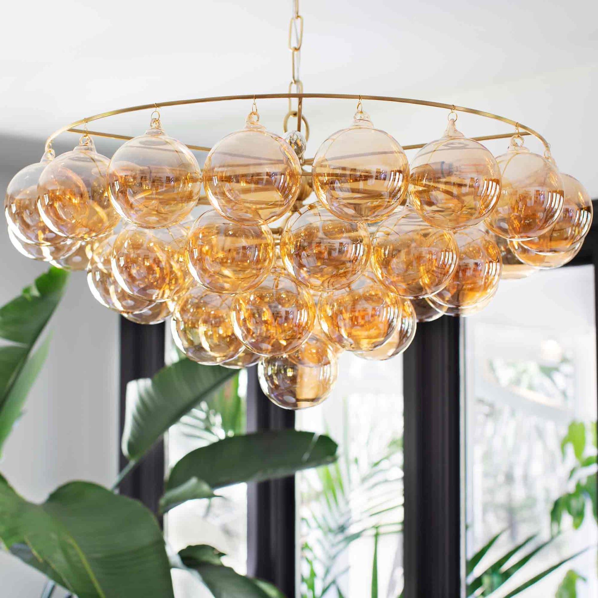 Mimi Chandelier in living room.