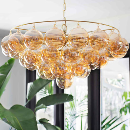 Mimi Chandelier in living room.