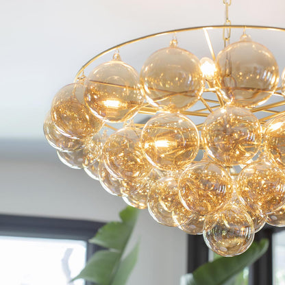 Mimi Chandelier in living room.