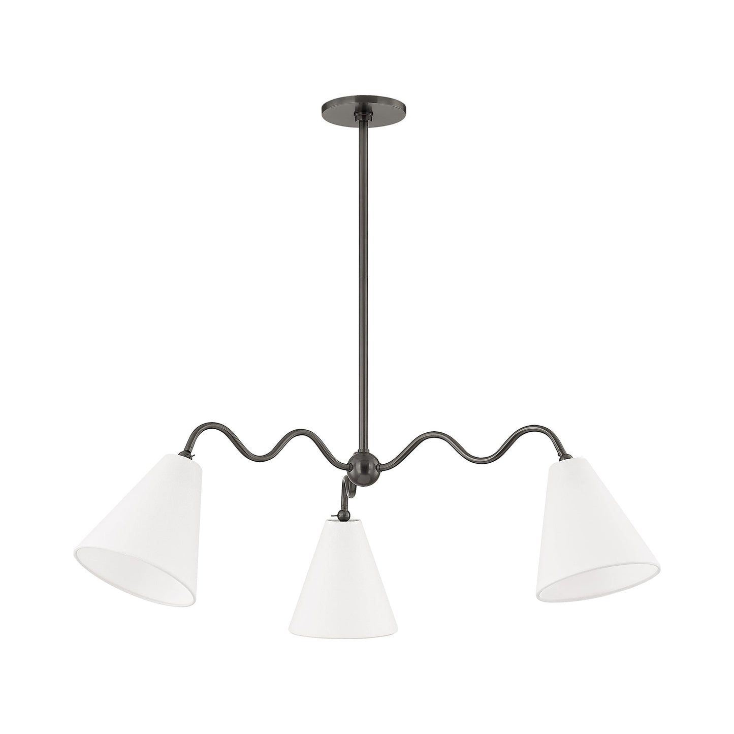 Onda Chandelier in Old Bronze (3-Light).