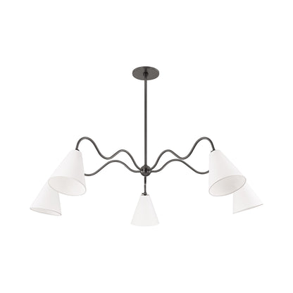 Onda Chandelier in Old Bronze (5-Light).