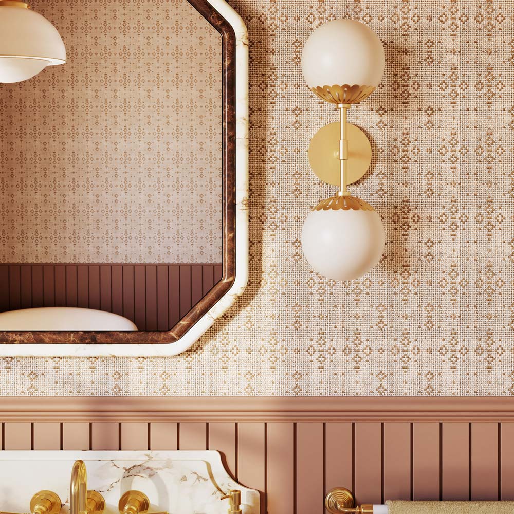 Paige Wall Light in bathroom.