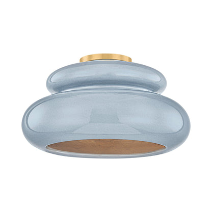 Pia Semi Flush Mount Ceiling Light in Chateau Crackle.