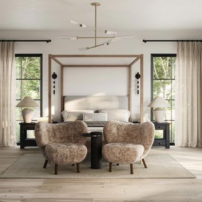 Rachie Table Lamp in bedroom.