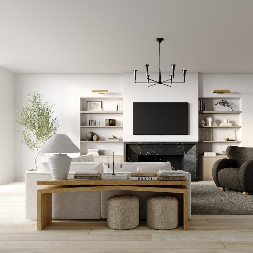 Rachie Table Lamp in living room.