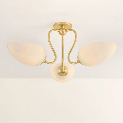 Reva Semi Flush Mount Ceiling Light in Detail.
