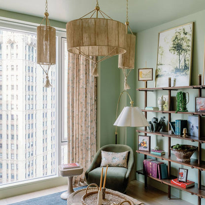 Reyn Pendant Light in living room.