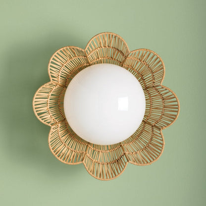 Rosa Flush Mount Ceiling Light in Detail.