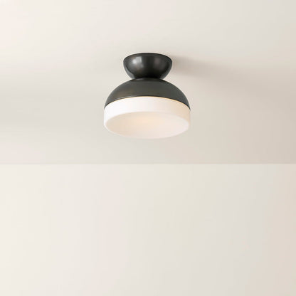 Rue Flush Mount Ceiling Light in Detail.