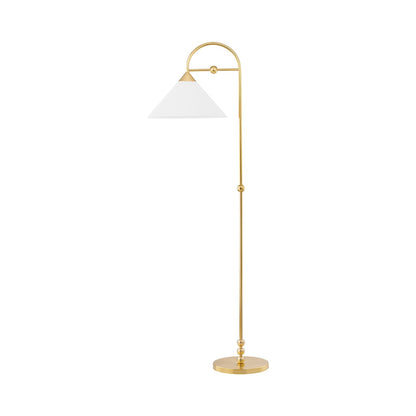 Sang Floor Lamp in Aged Brass.