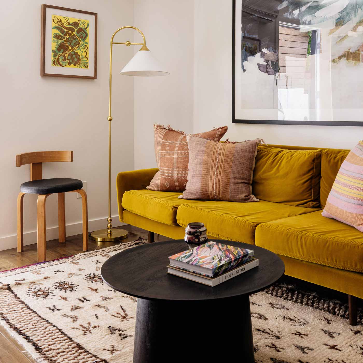 Sang Floor Lamp in living room.