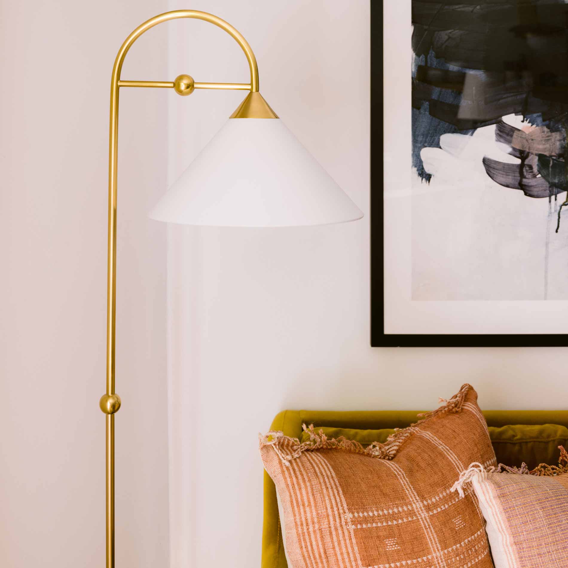 Sang Floor Lamp in living room.