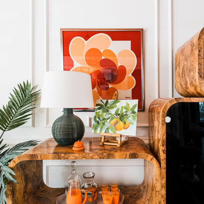 Sara Table Lamp in living room.