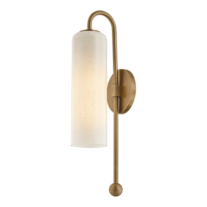 Skye Wall Light in Patina Brass.