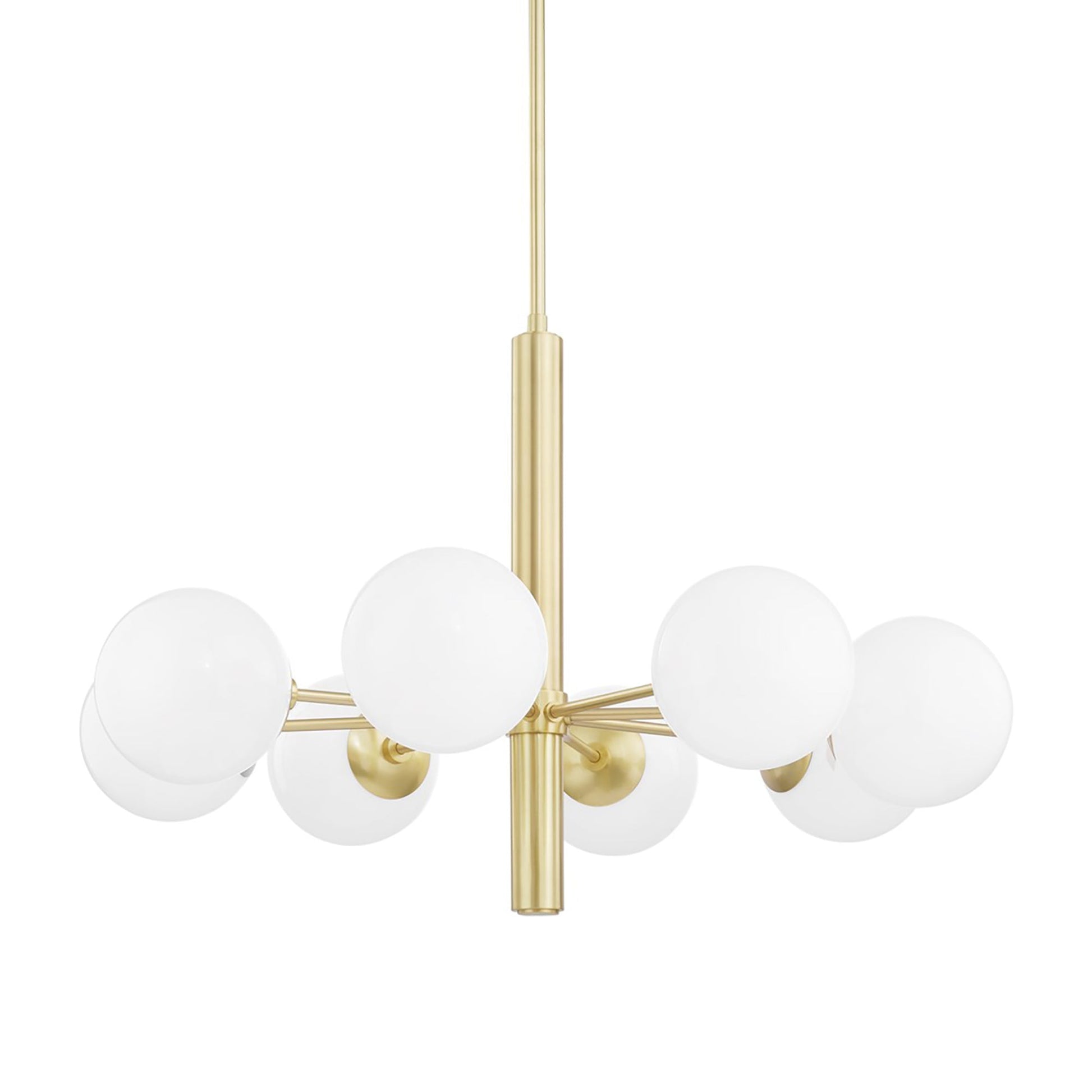 Stella Chandelier in Aged Brass (8-Light).