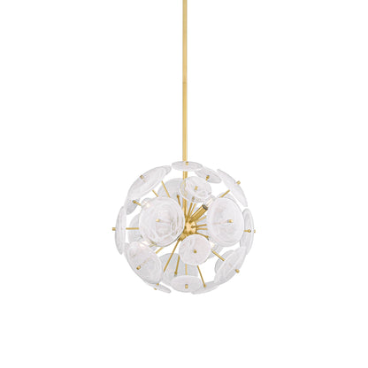 Tamara Chandelier in Aged Brass (6-Light).