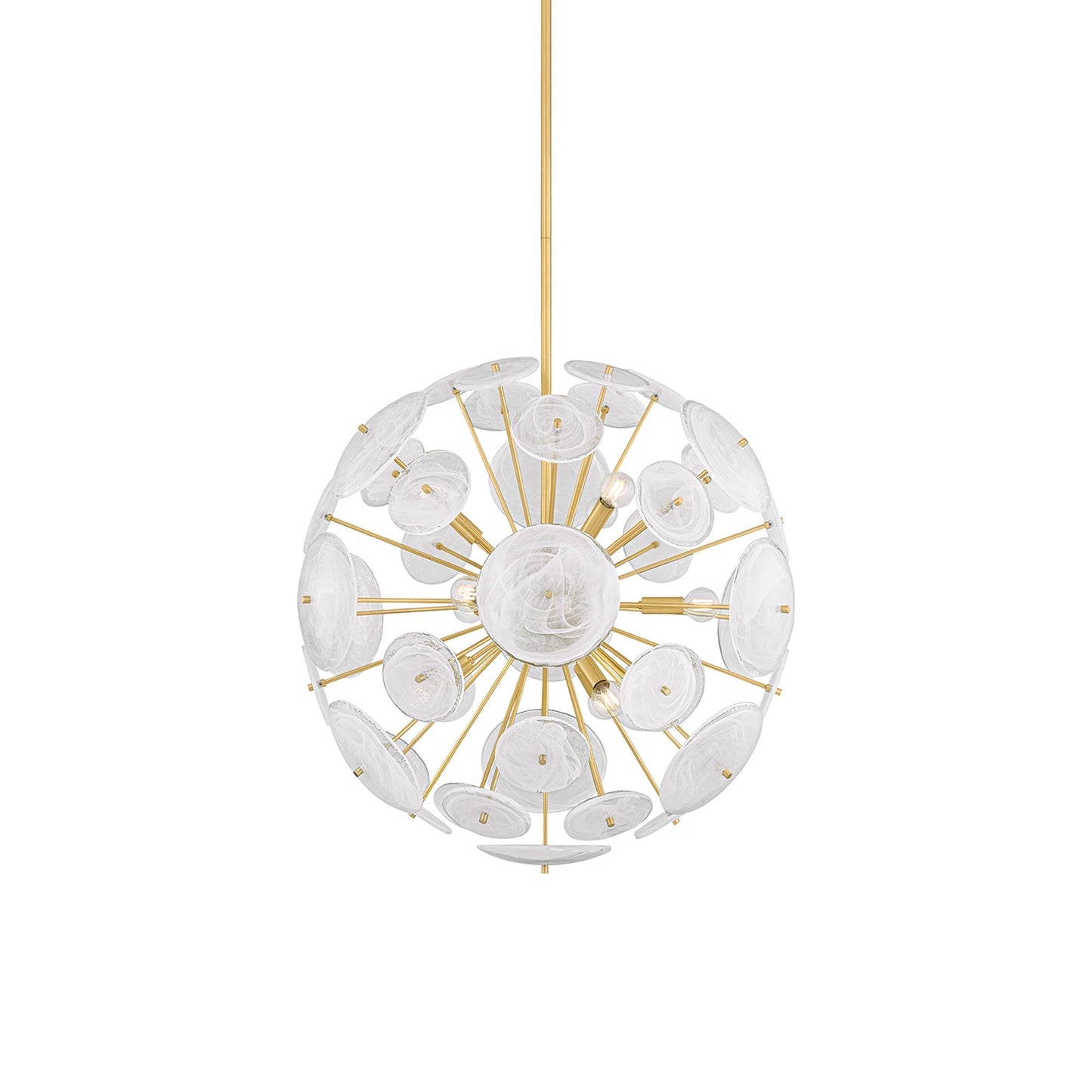 Tamara Chandelier in Aged Brass (9-Light).