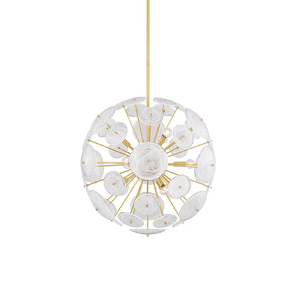 Tamara Chandelier in Aged Brass (9-Light).