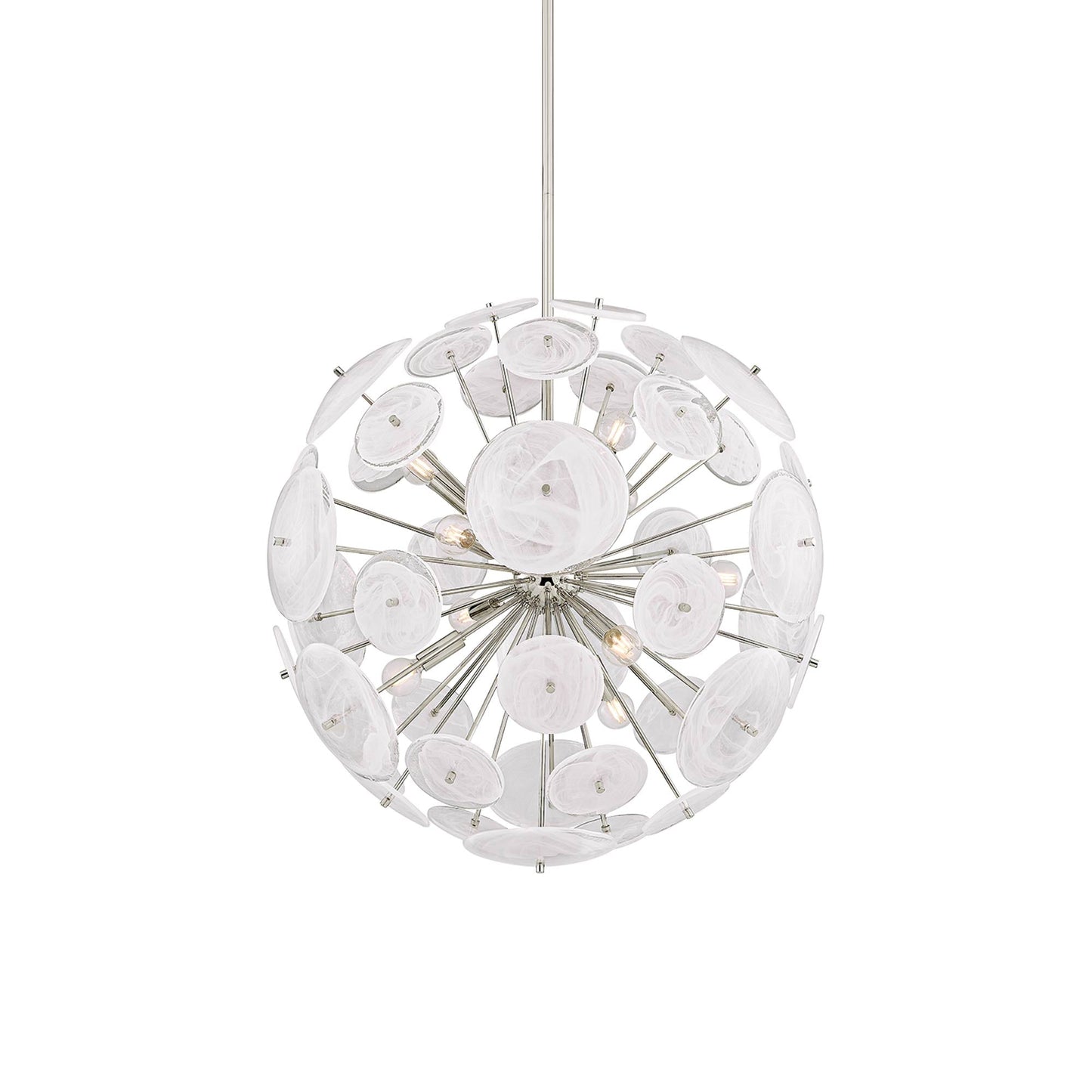 Tamara Chandelier in Polished Nickel (9-Light).