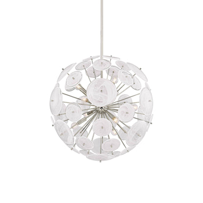 Tamara Chandelier in Polished Nickel (9-Light).