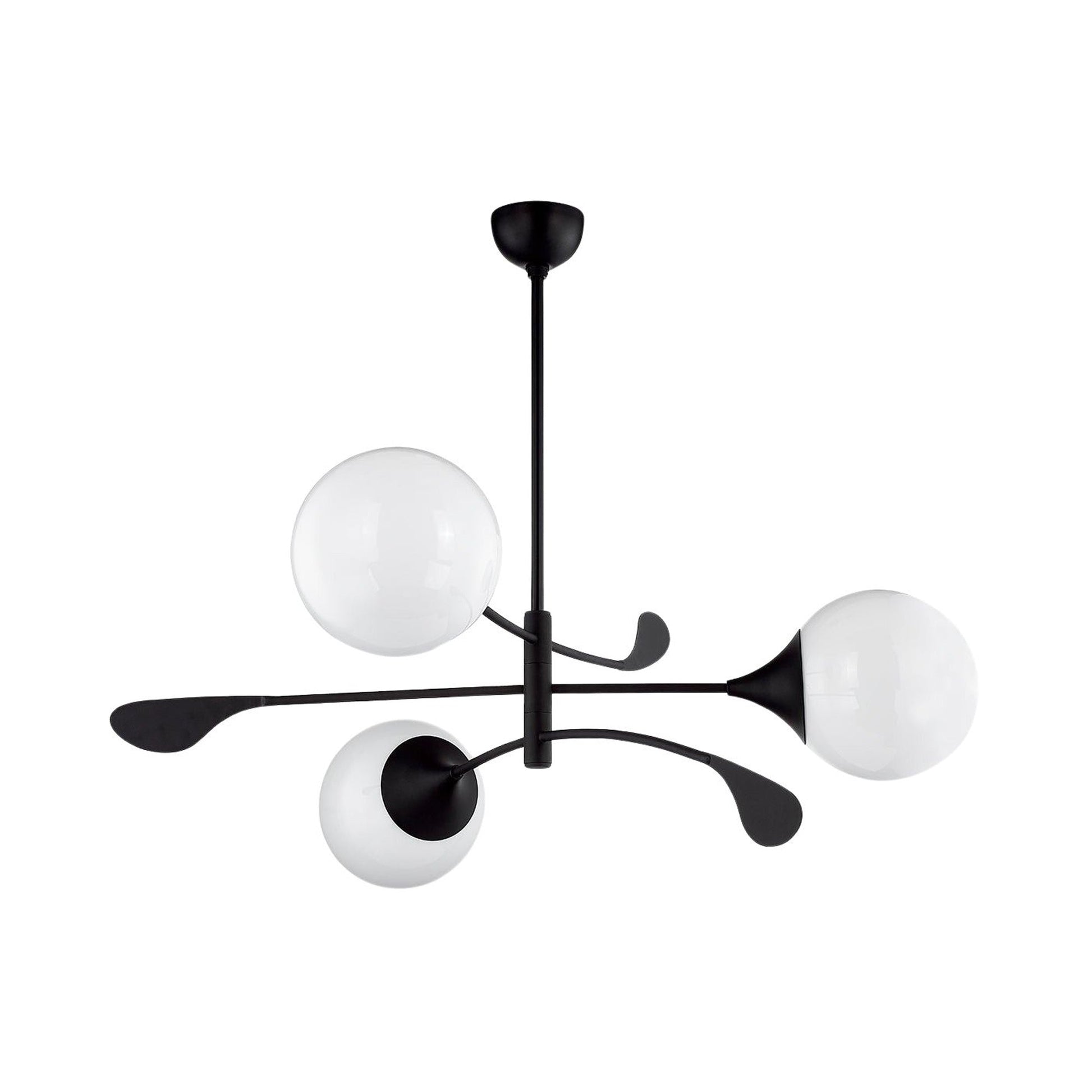 Victoria Chandelier in Textured Black.