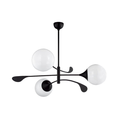 Victoria Chandelier in Textured Black.