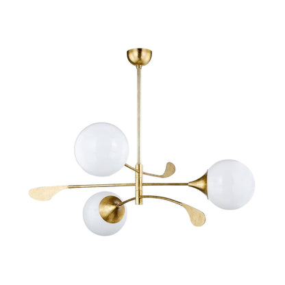 Victoria Chandelier in Vintage Gold Leaf.