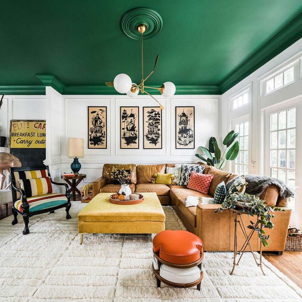 Victoria Chandelier in living room.