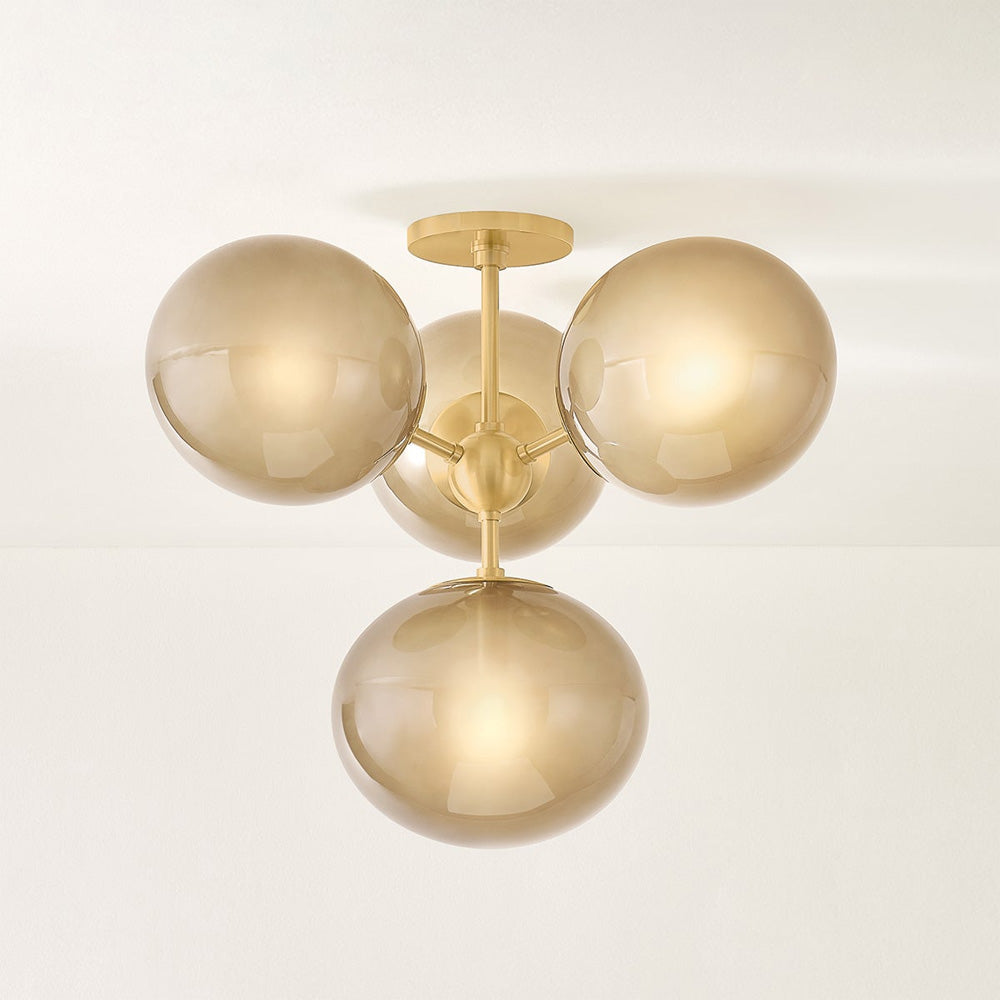 Zaley Semi Flush Mount Ceiling Light in Detail.