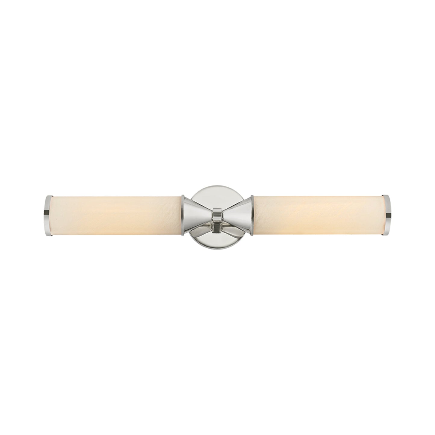 Zinnia Wall Light in Polished Nickel.