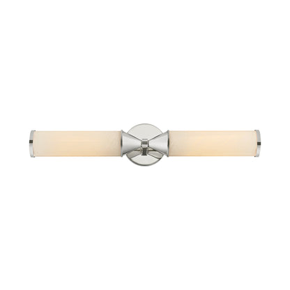 Zinnia Wall Light in Polished Nickel.