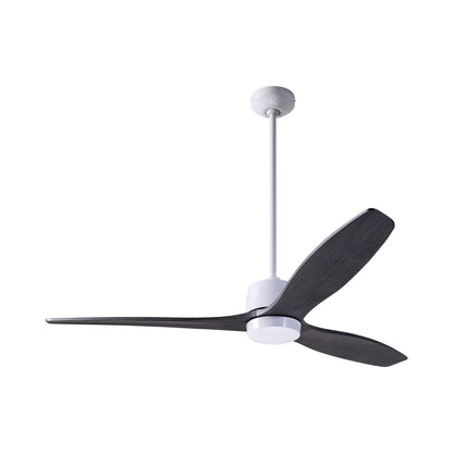 Arbor DC Ceiling Fan in Gloss White (Ebony Blade).