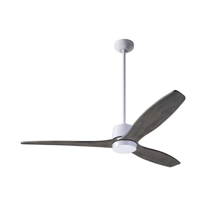Arbor DC Ceiling Fan in Gloss White (Graywash Blade).