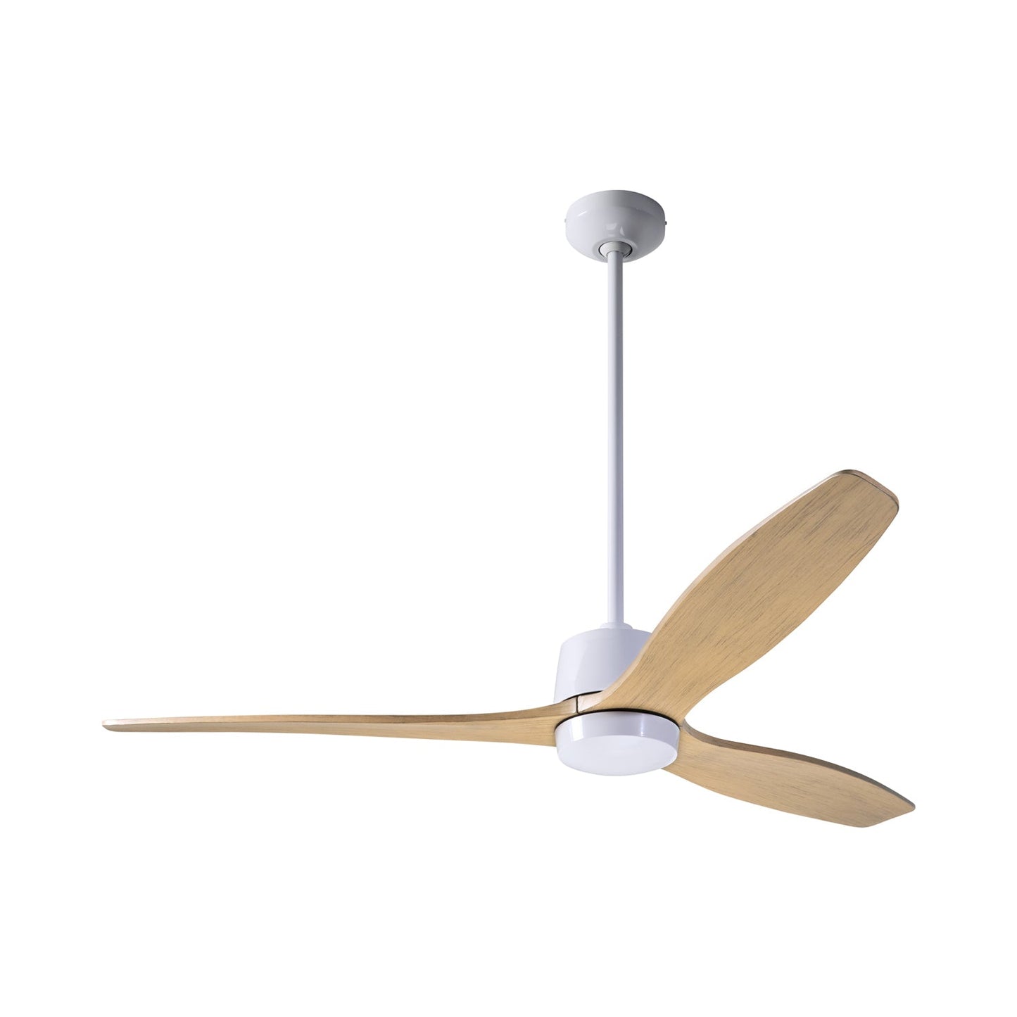 Arbor DC Ceiling Fan in Gloss White (Maple Blade).