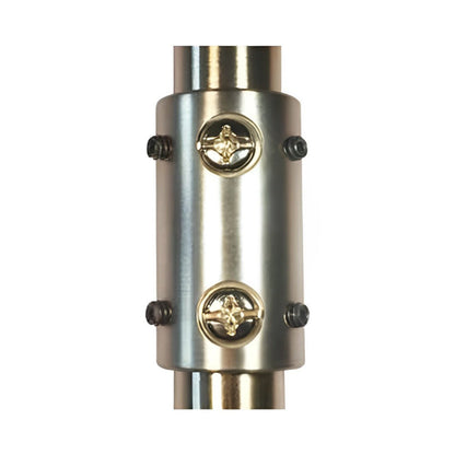 Down Rod Coupler in Bright Nickel.