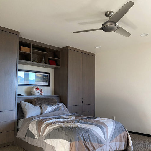Flow Ceiling Fan in bedroom.