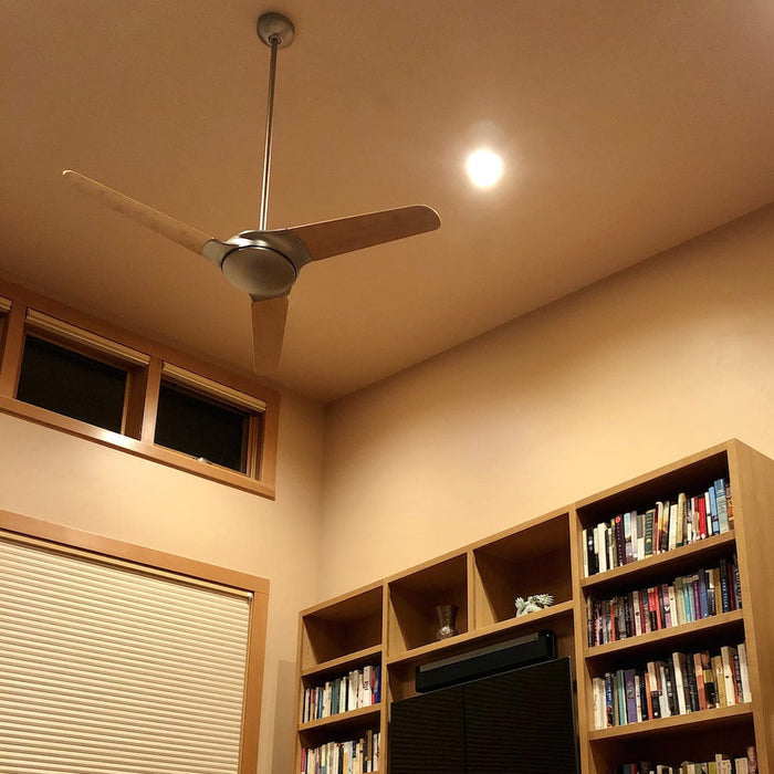 Flow Ceiling Fan in living room.