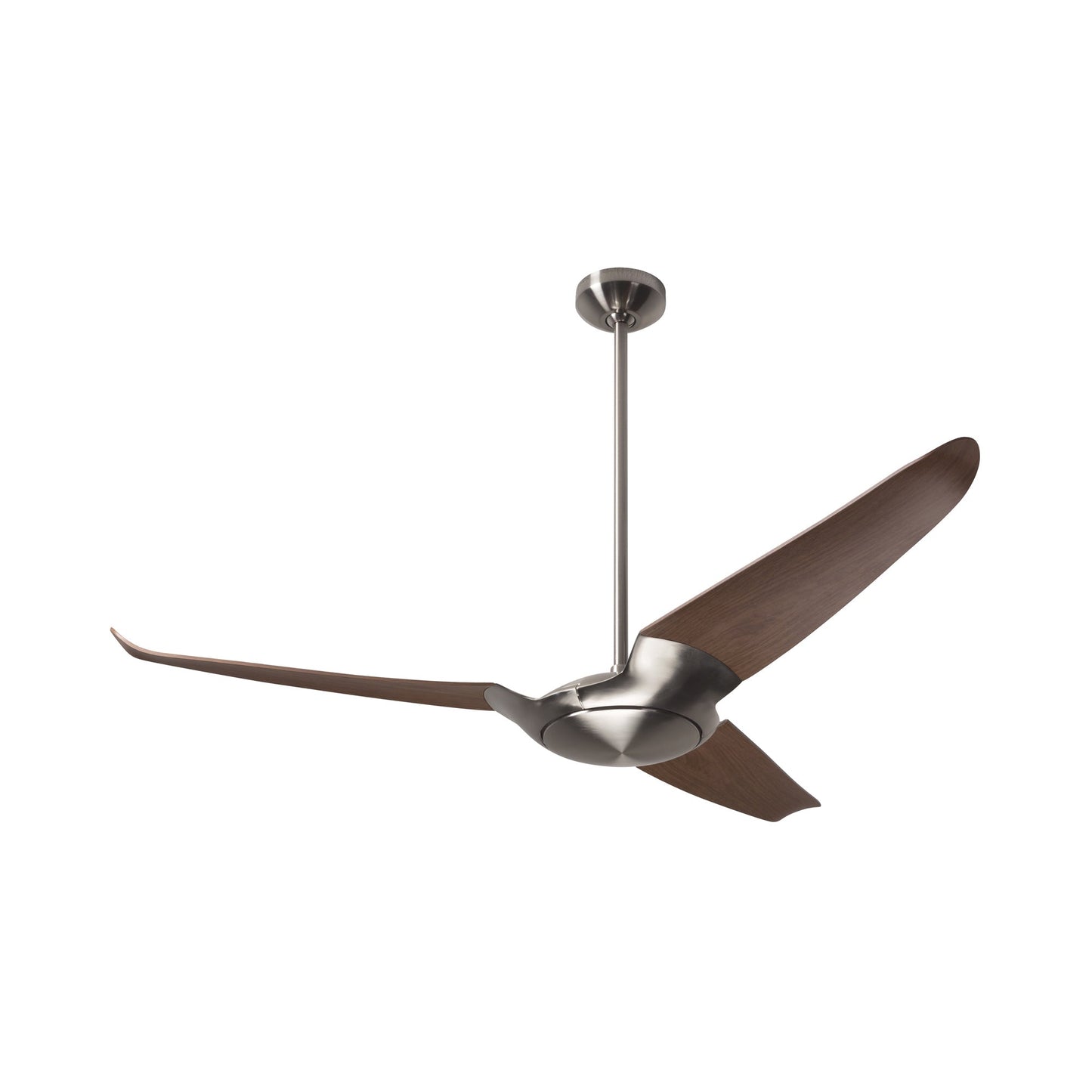 IC/Air 3 Ceiling Fan in Bright Nickel (Mahogany).