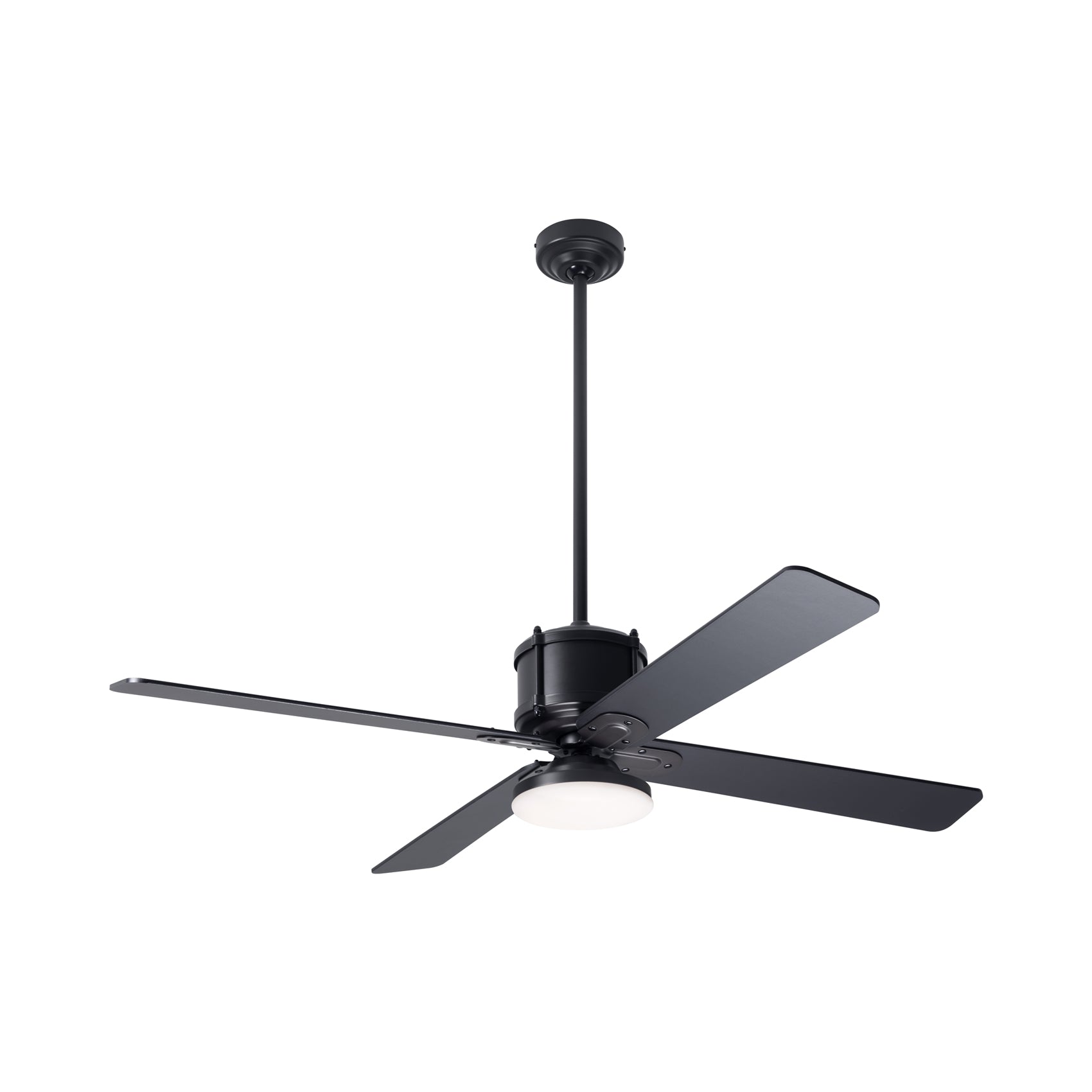 Industry DC LED Ceiling Fan in Dark Bronze/Black.