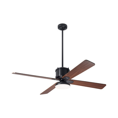 Industry DC LED Ceiling Fan in Dark Bronze/Mahogany.