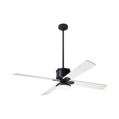 Industry DC LED Ceiling Fan in Dark Bronze/Whitewash.