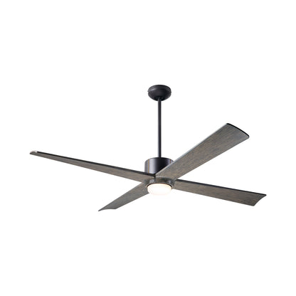 Nouveau DC LED Ceiling Fan in Dark Bronze/Brass/Graywash.