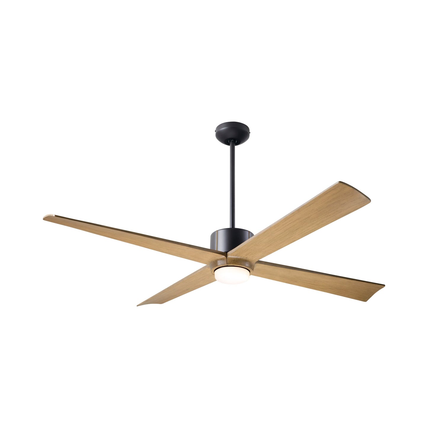 Nouveau DC LED Ceiling Fan in Dark Bronze/Brass/Maple.